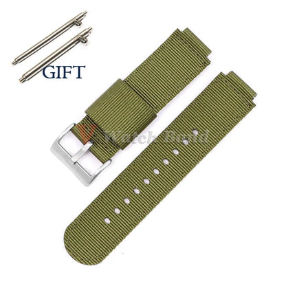 Nylon Strap for Casio F91W AE-1200 1300 F-108 SGW-300/400/500 W-800H, Quick Release Canvas Watch Band, Men's Accessories, 16mm 18mm