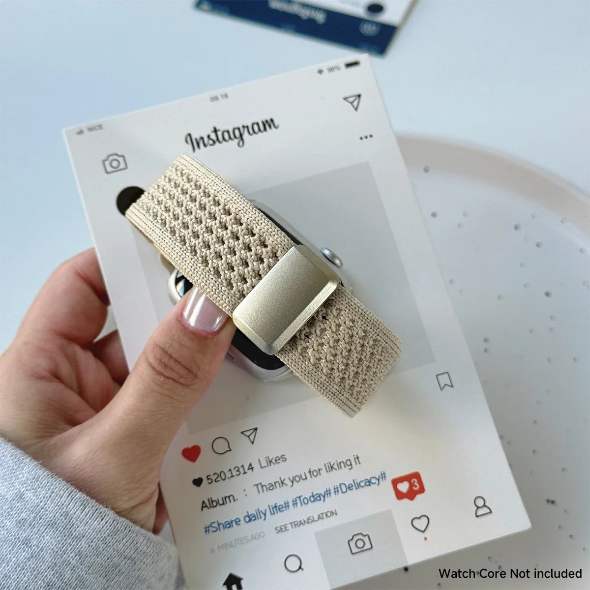 Bracelet magnétique en nylon pour Apple Watch, compatible avec les tailles 40mm, 44mm, 45mm, 46mm, 49mm, 41mm, 38mm, et les séries iWatch SE, 7, 6, 8, 9, 10, Ultra 2