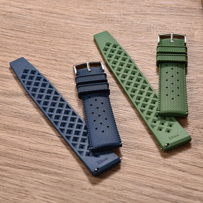 Bracelet de montre Tropic en caoutchouc Premium - Dégagement rapide - 1 Pc