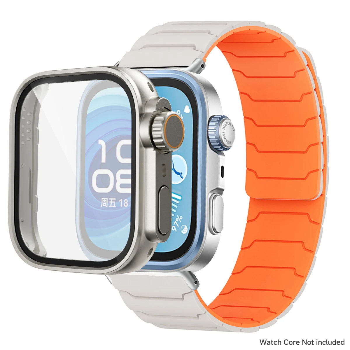 Étui + bracelet pour Huawei Watch Fit 5 4/4 Pro, bracelet en Silicone souple anti-transpiration pour Huawei Fit 3 ToUltra Cover