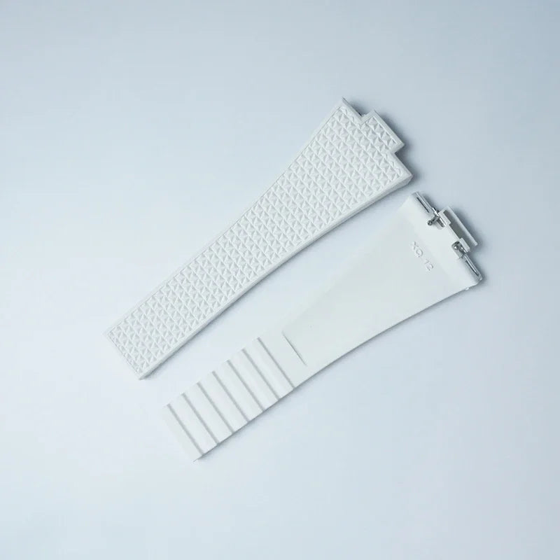 Convient pour Tissot PRX 35mm 40mm diamètre du cadran CTS Premium FKM remplacement en caoutchouc barres à ressort à dégagement rapide coupées sur la taille bracelet de montre