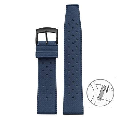 Bracelet de montre en caoutchouc fluoré, 20mm 22mm, libération rapide, Sport, étanche, FKM, pour hommes et femmes, bracelet de remplacement pour Seiko pour Citizen