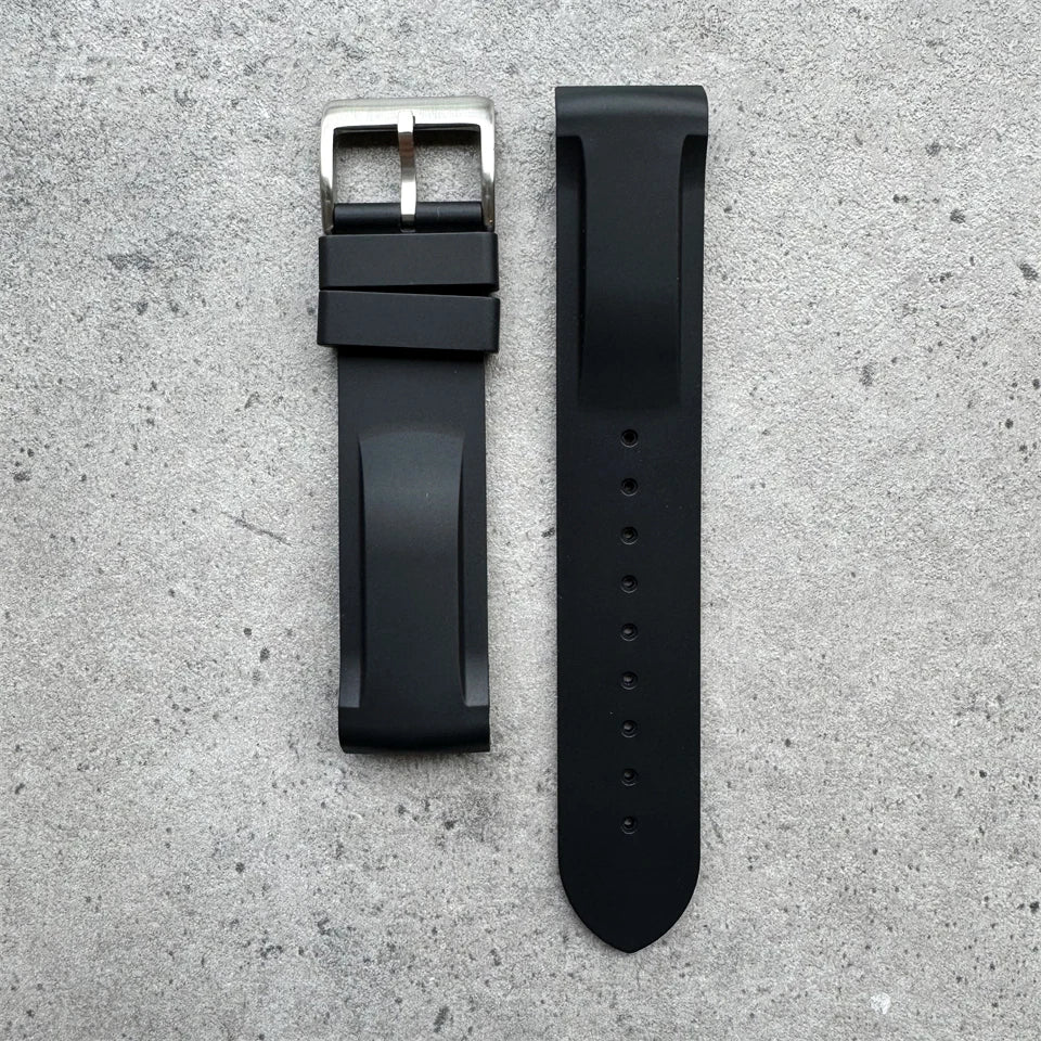 Warm Khaki Grey Black Silicone Watch Strap 20mm High Quality Silicone Watch Band for Monnswatch Omega X Swatch Bracelet