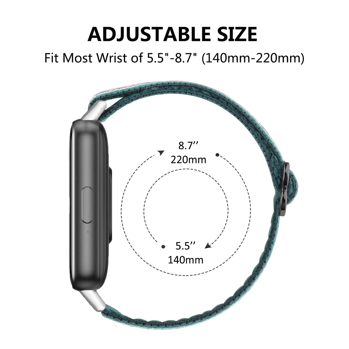 Bracelet en nylon élastique pour Samsung Galaxy Fit 3, bracelet de montre de sport pour Samsung Galaxy Fit 3, bracelet réglable