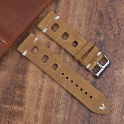 Leather watch strap, Fast - Vintage, Chronograph - Universal