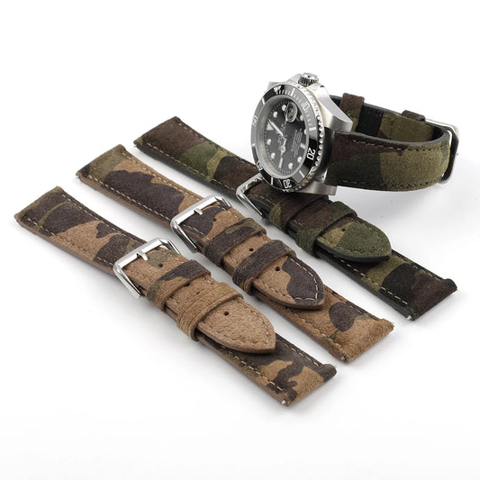 Onthelevel-Bracelet de montre en daim, pièce de rechange, 18mm 20mm 22mm 24mm