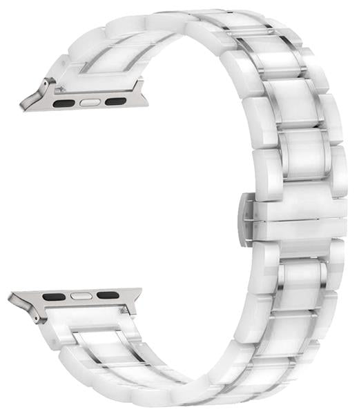 Masar Bracelet Céramique & Inox - Compatible avec Apple Watch
