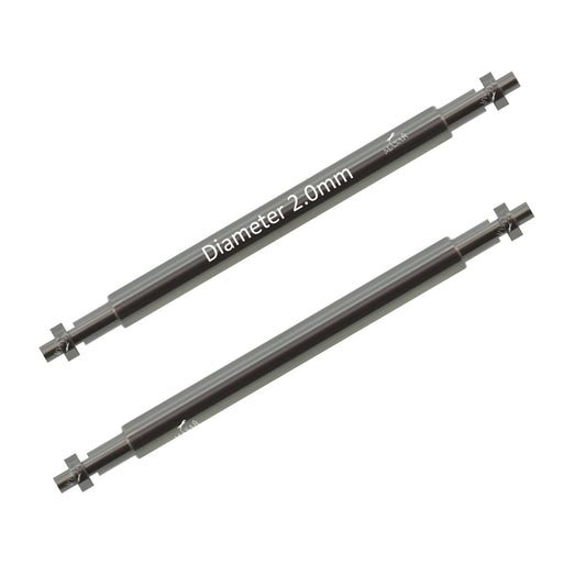 Masar Compatible Garmin Barrette à ressort Ø 2,0mm Attache Bracelet/Band/Strap - Inox 316L - 2 Pcs