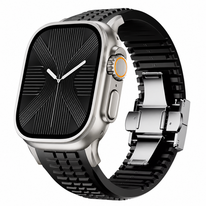 Masar Embossed Silicone Bracelet for Apple Watch - Sport Band 22mm