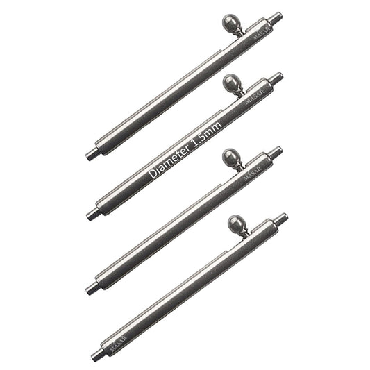 XSA Barrettes à ressort Ø 1,5mm pour bracelet de montre - Libération rapide - Inox 304L - 0,8mm - 4 pcs