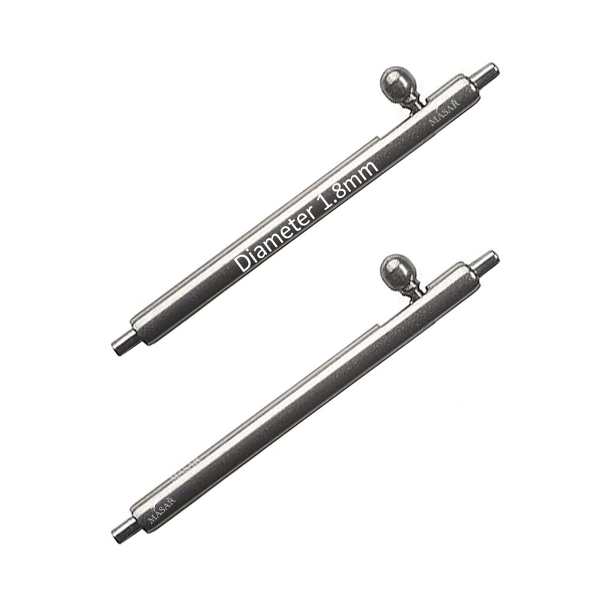 12mm à 24mm Ø 1,78mm - Barres à ressort - Compatible Rolex - Libération Rapide à Levier - 2 pcs