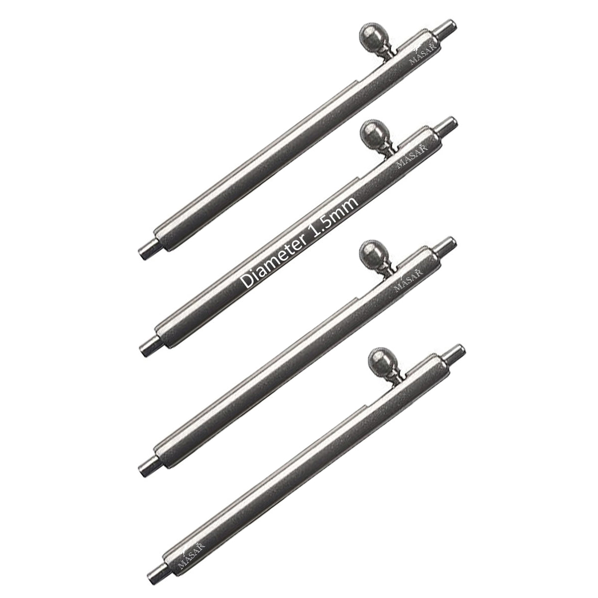 Masar Federstege Schnellwechsel - Federstift XSA – Durchmesser 1,5 mm – 4 Stück