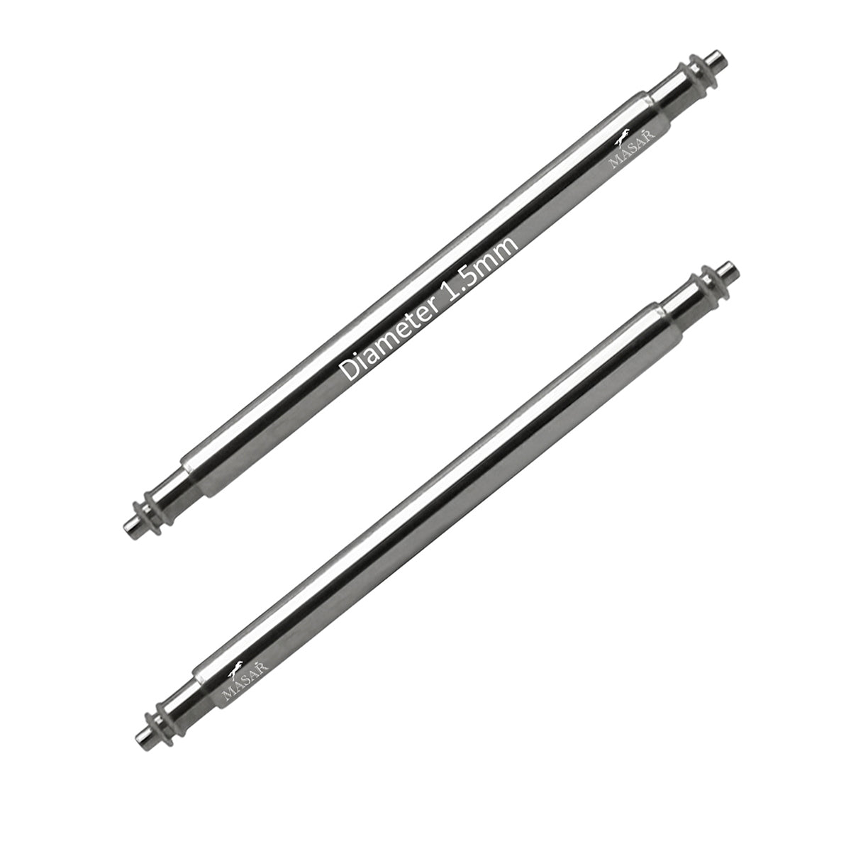 Masar SLX Ø 1,5mm - Perforatori a molla per cinturino dell'orologio - Acciaio inox 316L - 0,8mm - 2 pz