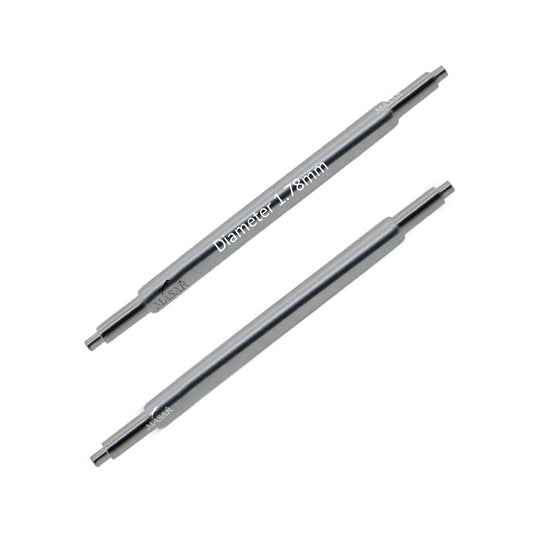 UDS Ø 1,78mm - Perni a molla per cinturino dell'orologio - Inox - Universali - 0,8mm - 2 pz