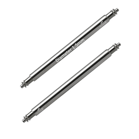Masar SLX Ø 1,5mm - Barrette a molla per cinturino orologio - Acciaio inossidabile 316L - 0,8mm - 2 pz