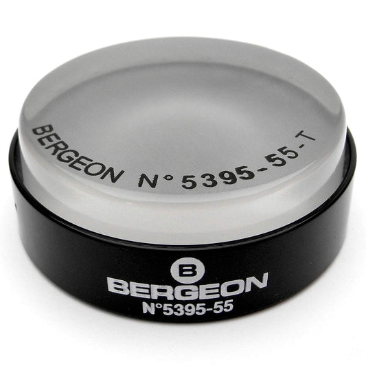 Bergeon 5395-55 – Coussin d'emboîtage horloger en gel Transparent antidérapant Ø?55?mm (Swiss Made)