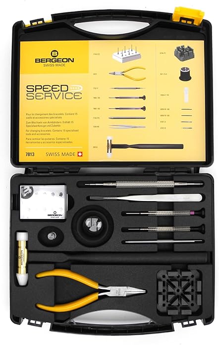 Bergeon 7813 - Kit professionnel horloger réglage ajustement bracelets de montre