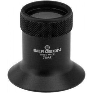 Bergeon 7856 Loupe (micros)  - Aluminium anodisé noir - Lentille bi-convexe