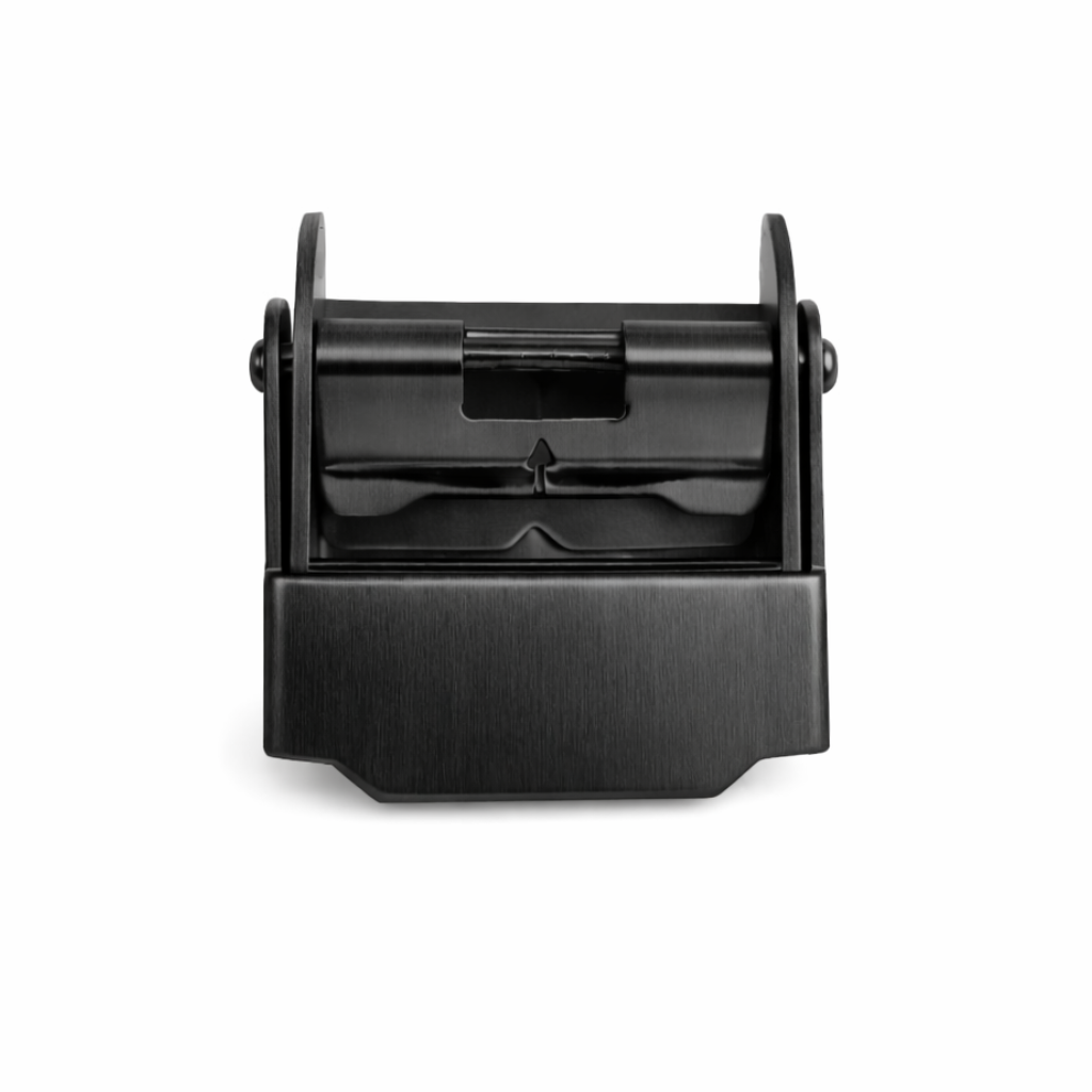 Masar Boucle, Fermoir - Bracelet de Montre épaisseur 1,6mm à 2,1mm - Acier (Maille Milanaise Ø 0,6mm) - Noir