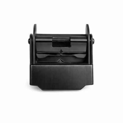 Masar Boucle, Fermoir - Bracelet de Montre épaisseur 1,6mm à 2,1mm - Acier (Maille Milanaise Ø 0,6mm) - Noir