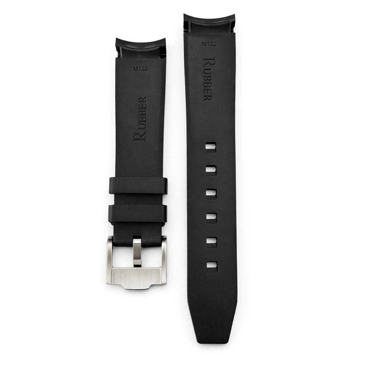 Bracelet Montre pour Oyster / Black Bay en Caoutchouc FKM Vulcanisé - Boucle Ardillon