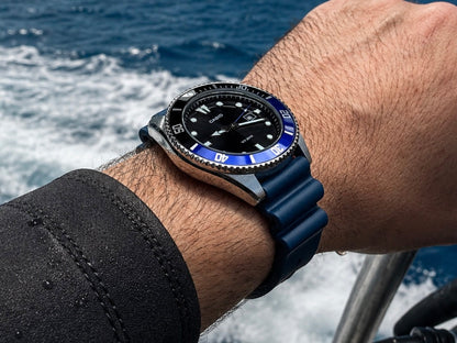FKM Rubber Watch Strap – Wave / Dive - T 4mm - Premium / Universal