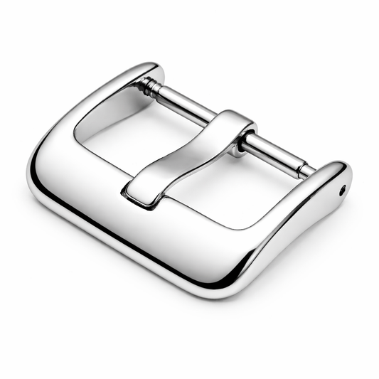 Boucle Chrome, Fermoir pour Bracelet Montre – Ardillon Large 3mm - Profil avant arrondi - 1 Pc