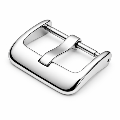 Masar Boucle Chrome, Fermoir pour Bracelet Montre – Ardillon Large 3mm - Profil avant arrondi - 1 Pc