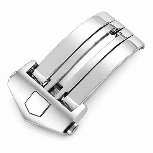 Boucle Déployante pour Bracelet de Montre sans trous – Acier Inox Brossé – Épaisseur Bracelet ≤ 2,60mm – 1 Pc