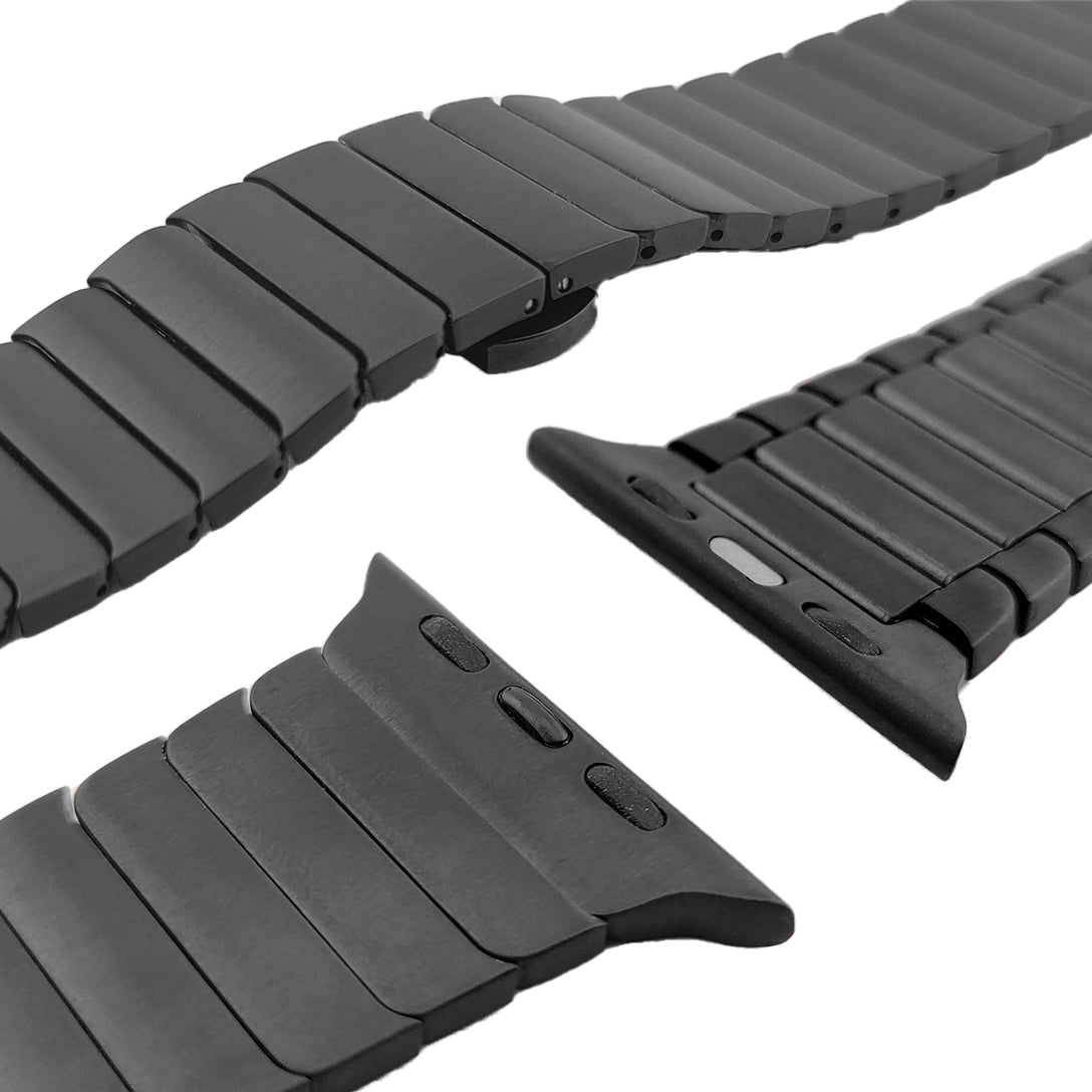 Masar Bracelet Acier Boucle déployante – Compatible avec Apple Watch – Maillons