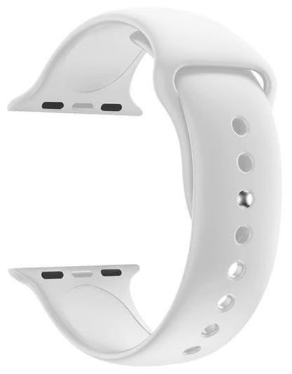 Bracelet de Montre Silicone pour Apple Watch Band Strap - Blanc