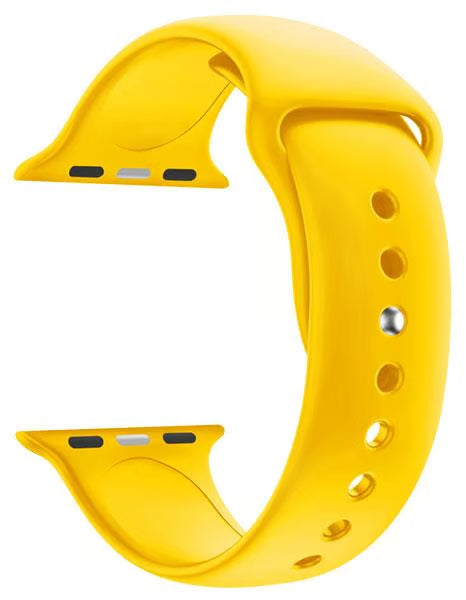 Masar Bracelet Sport Jaune en Silicone Compatible avec Apple Watch – Band