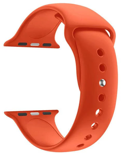 Bracelet Sport Orange en Silicone Compatible avec Apple Watch – Band
