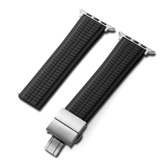 Bracelet Silicone Gaufré pour Apple Watch - Band Sport 22mm