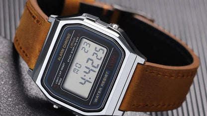 Cinturino vintage in pelle da 18 mm, per Casio e altri - Fast