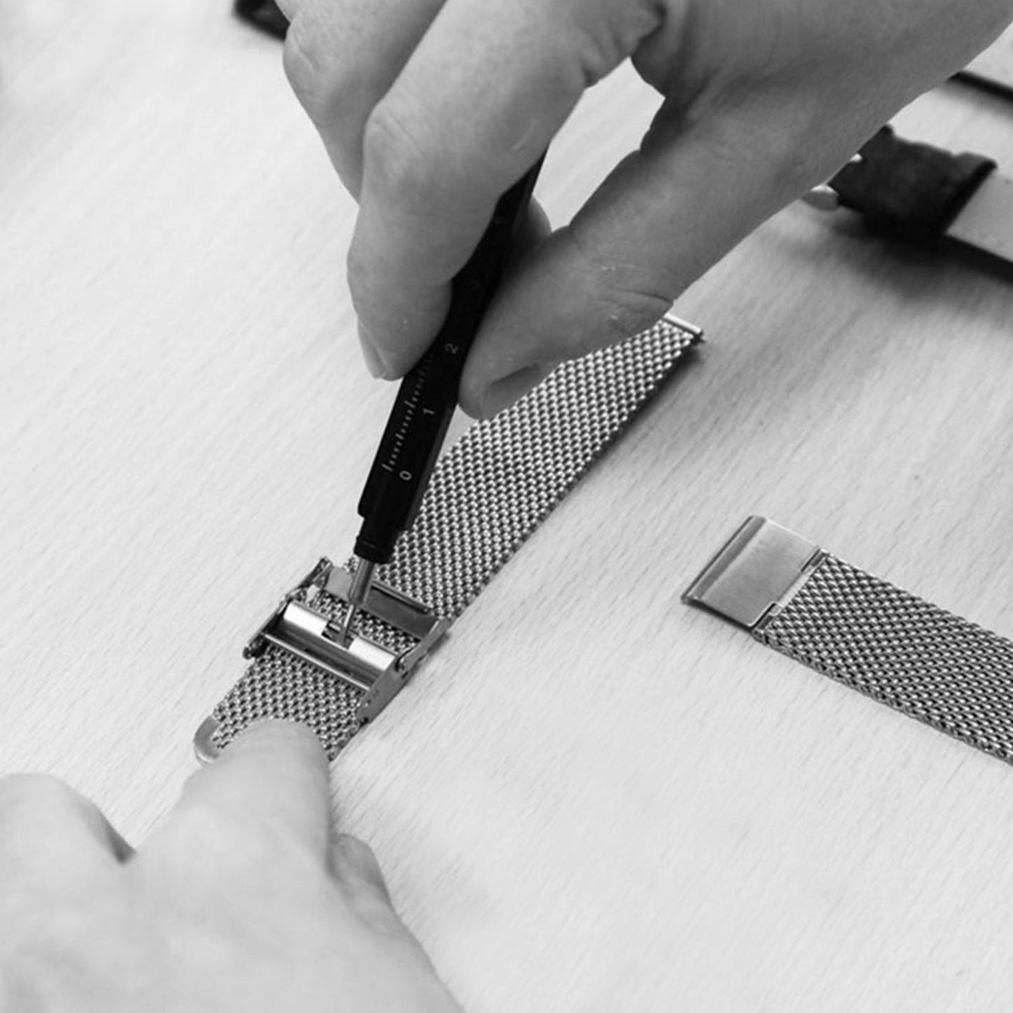 Correa Milanesa de 19 mm con liberación rápida, color plata - Malla de 0,6 mm - Premium