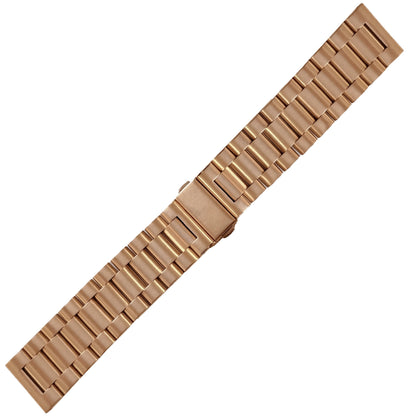 Bracelet de Montre 22mm Doré Or Rore à Maillons Acier Inoxydable 304L - 3 Rangées