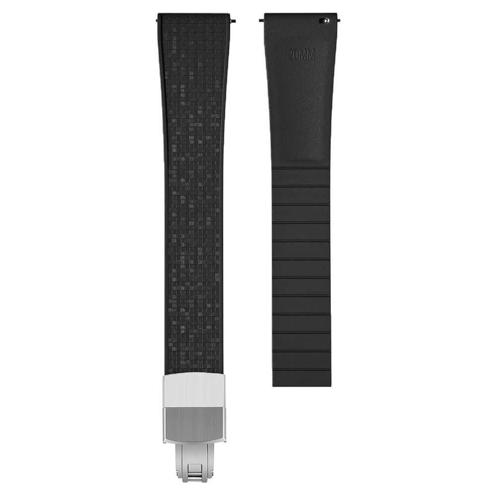 Masar Bracelet Montre Caoutchouc FKM Mosaïque – Rapide / Boucle Déployante