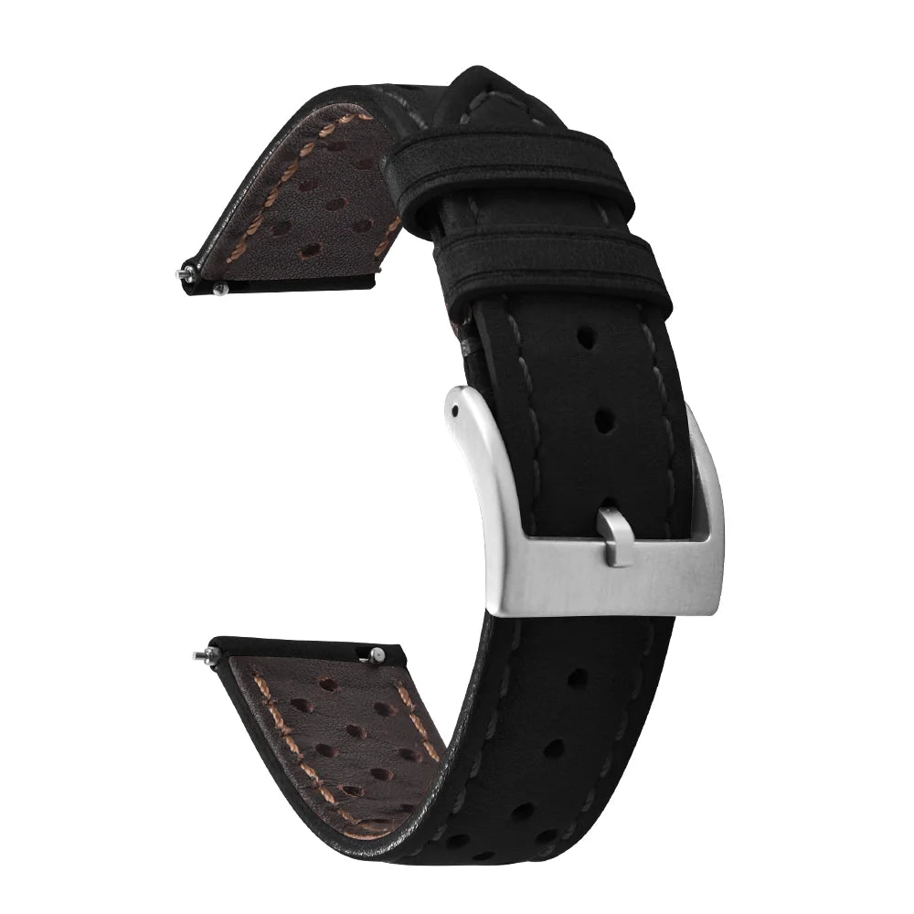 Universal Rally Leather Watch Strap - Quick Release