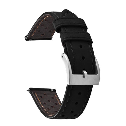 Universal Rally Leather Watch Strap - Quick Release