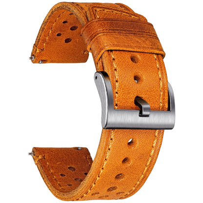 Bracelet de montre Rallye en Cuir pour Homme - Dégagement rapide - Universel