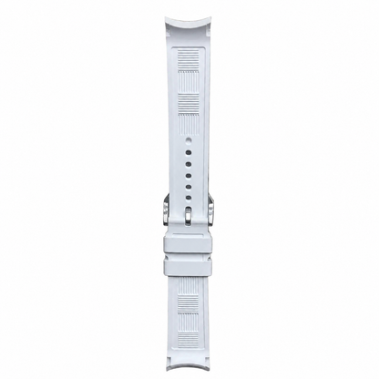Bracelet Montre en Caoutchouc FKM - Motif quadrillé / Incurvé - Universel