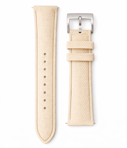 Masar Bracciale Orologio Gomma FKM - SAILCLOTH Finemente Testurizzato - Rapido - Fibbia Ad Ardiglione - Universale