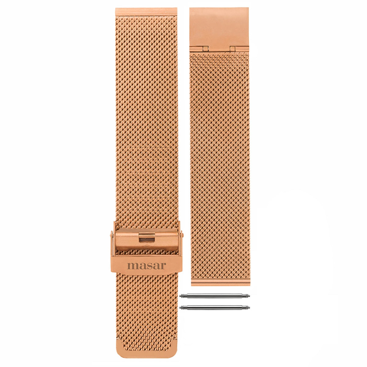 Masar Bracelet de montre Maille Milanaise Rose Gold Premium Mesh Ø 0,6mm - Universel