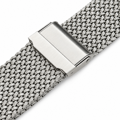 Sparkling Hammered Milanese Mesh Watch Bracelet - Premium 316L Stainless Steel / Quick Release / Universal