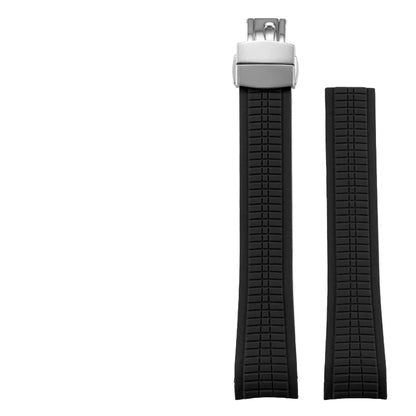 Bracelet de montre 21mm pour Patek - Caoutchouc Premium - Boucle Déployante