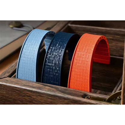 Masar Bracelet Montre Caoutchouc FKM Mosaïque – Rapide / Boucle Déployante