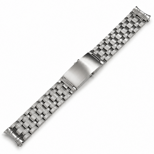 Bracelet Montre 9 Maillons Acier 20mm Compatible avec Omega Seamaster Professional 300M 41 mm (1993–2018) - Premium