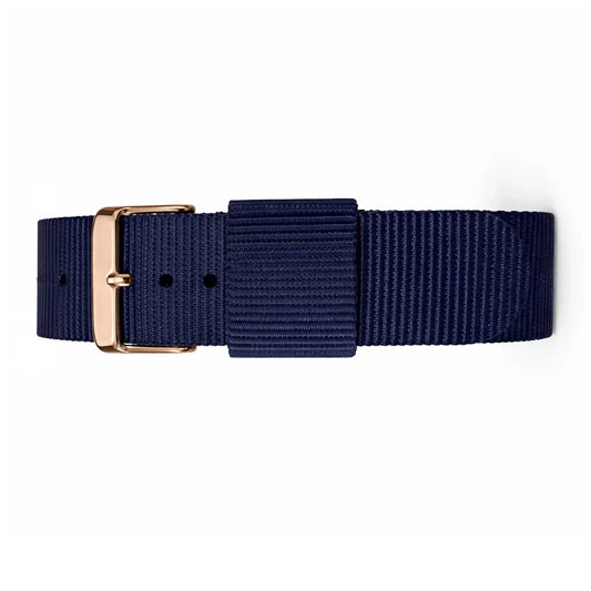NATO Nylon Blue-Bayswater - Rose Gold Buckle