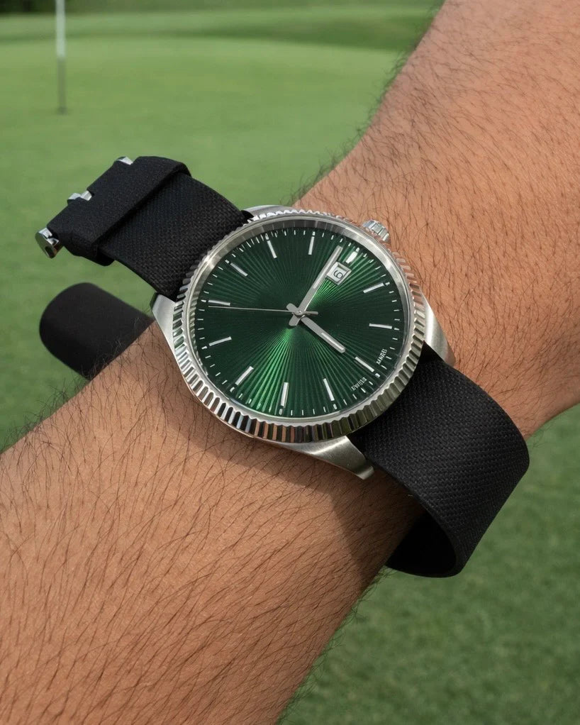 Premium FKM Rubber Nato Watch Strap - 24.5cm